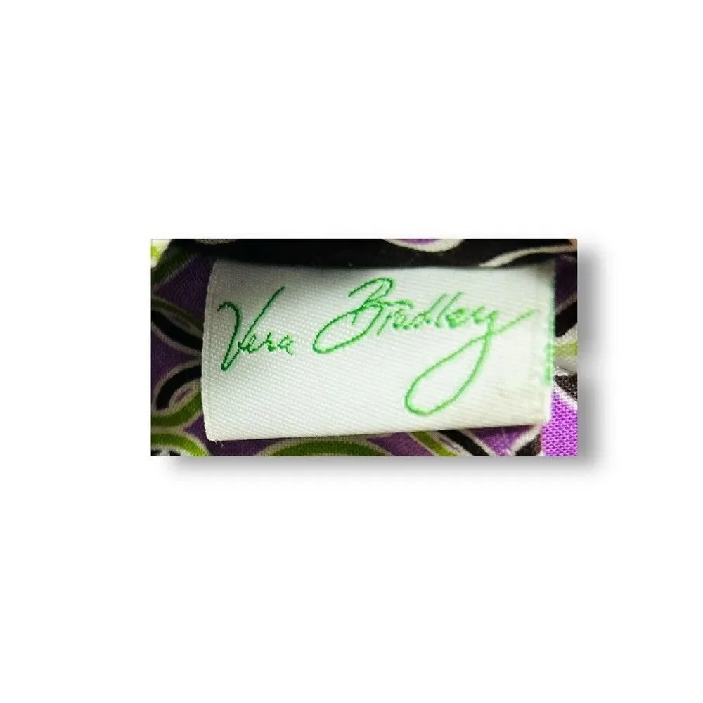 Vera Bradley Wristlet Zip Wallet Pink Green Floral Quilted Cotton Organizer‎ Bag - Picture 11 of 13